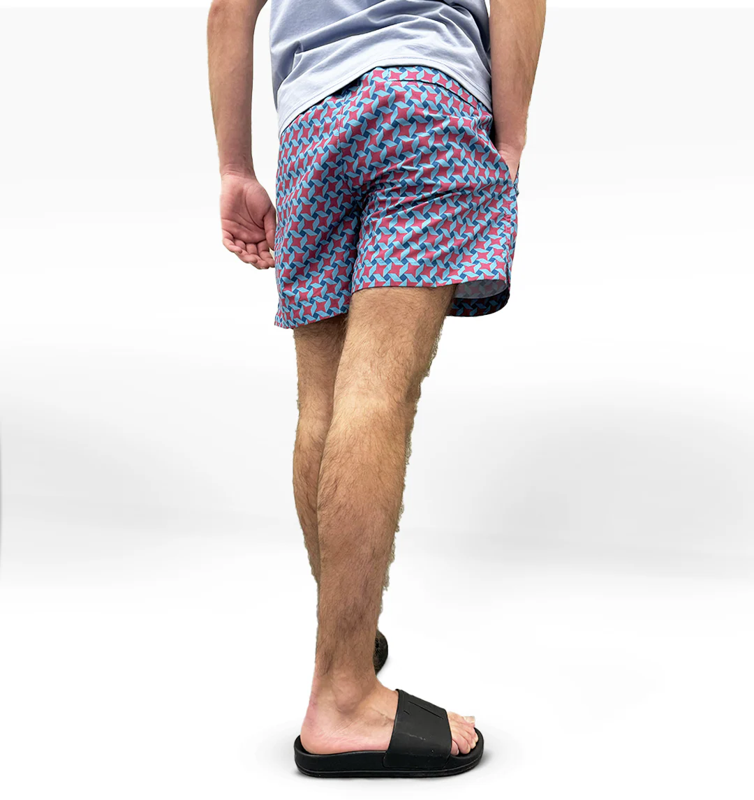 LCTB: Burgundy Star Swim Shorts - Image 2