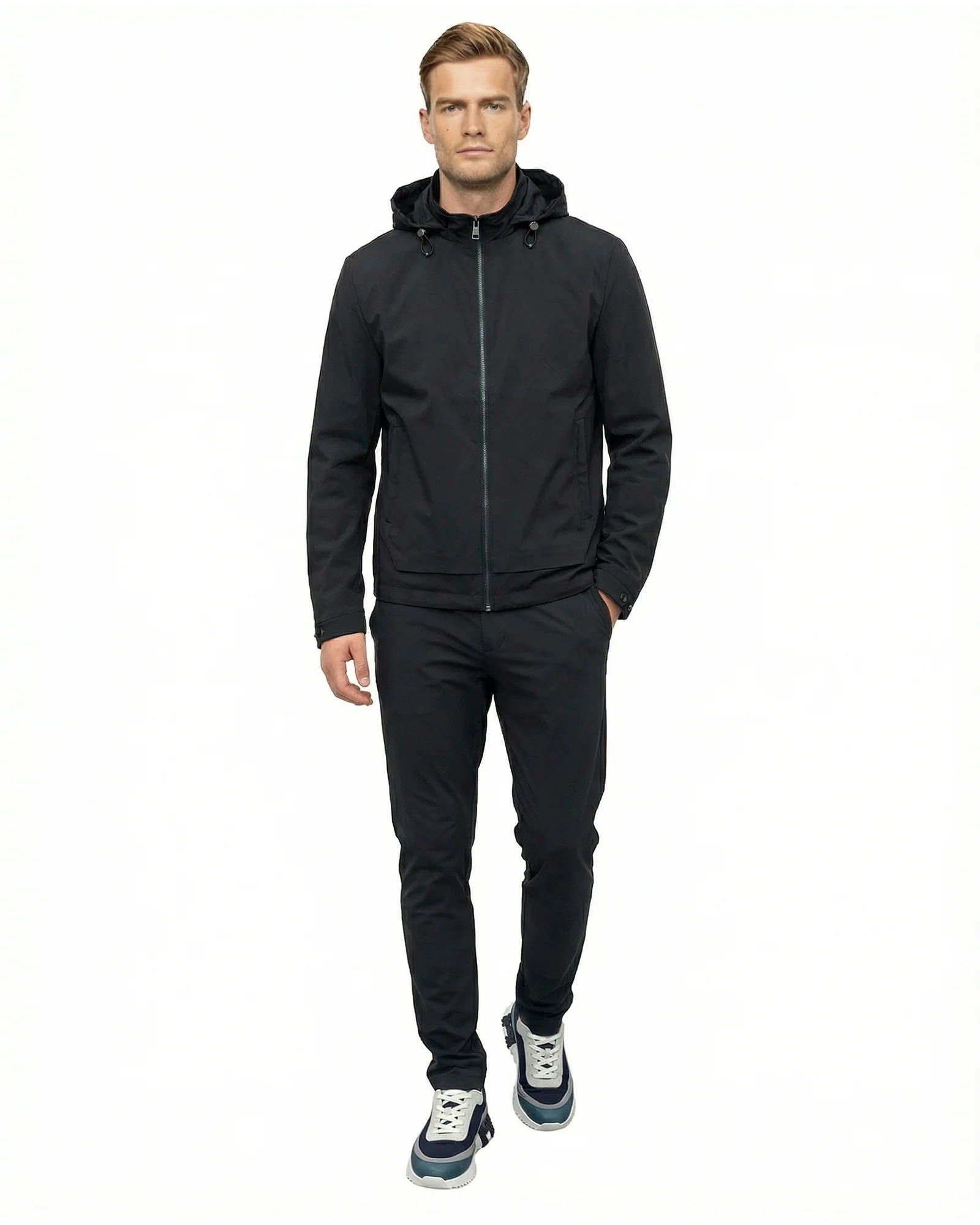 Luxe Panel Jacket - Navy