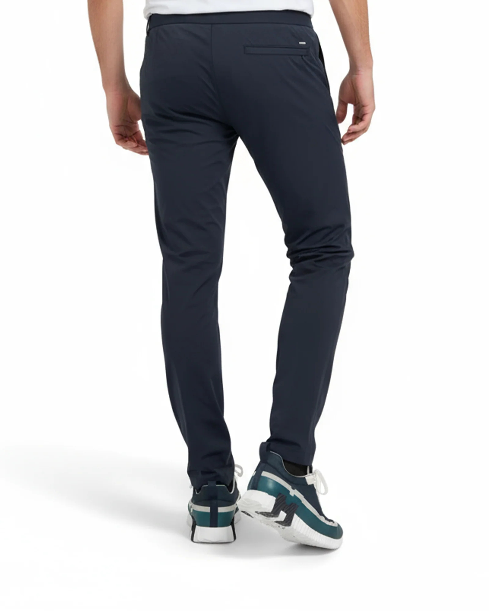Luxe Hidden Zip Pants - Navy - Image 4