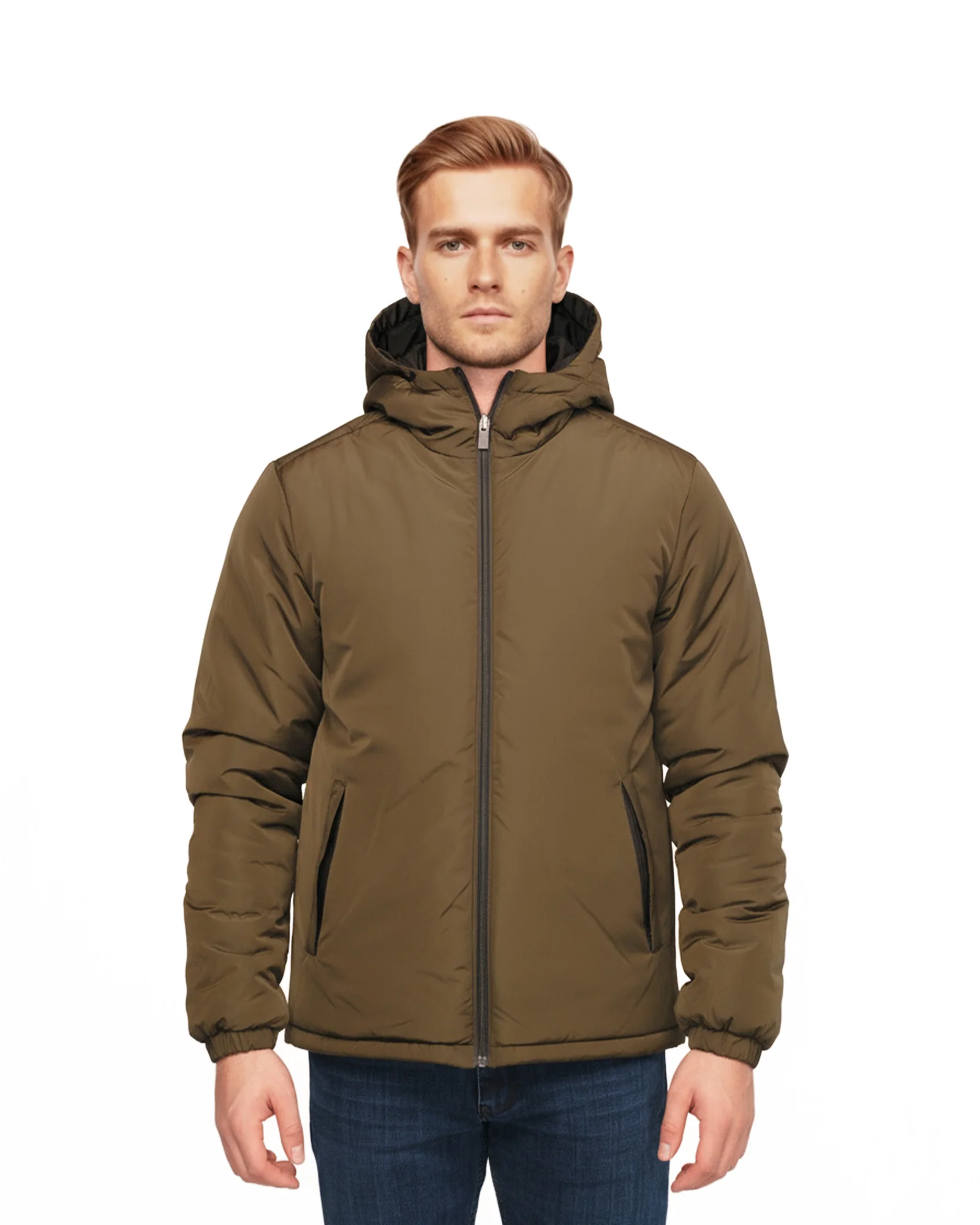 LCTB: Short Reversible Jacket - Black/ Khaki - Image 2